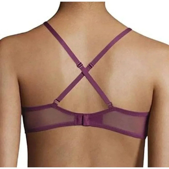 36B Maidenform SE9502 Self Expressions Lace Shaping Underwire Bra Galactic Red B - Picture 7 of 7